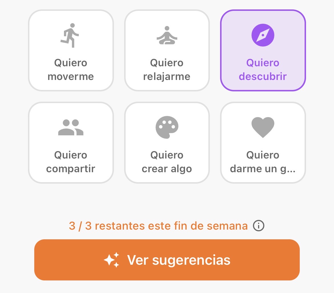 AI suggestion screen